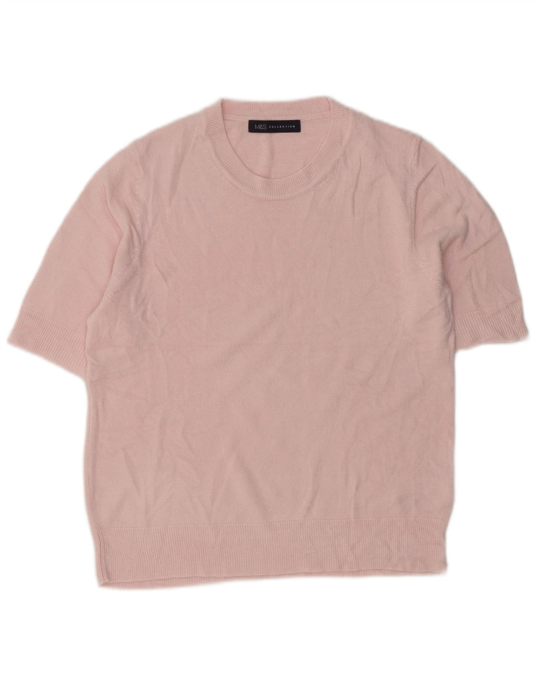 Maglione maglione girocollo da donna Marks & Spencer UK 12 Rosa medio
