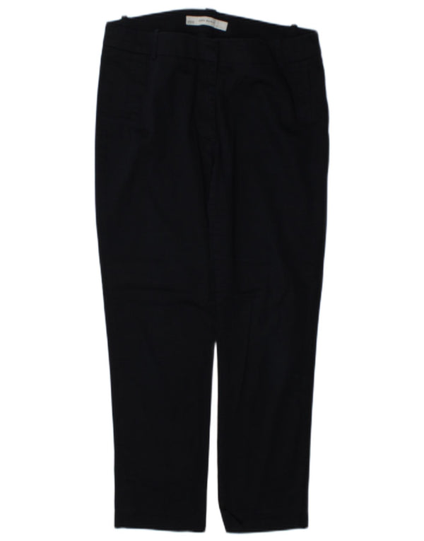 Pantaloni chino slim da donna Zara EU 38 Small W28 L26 Blu navy