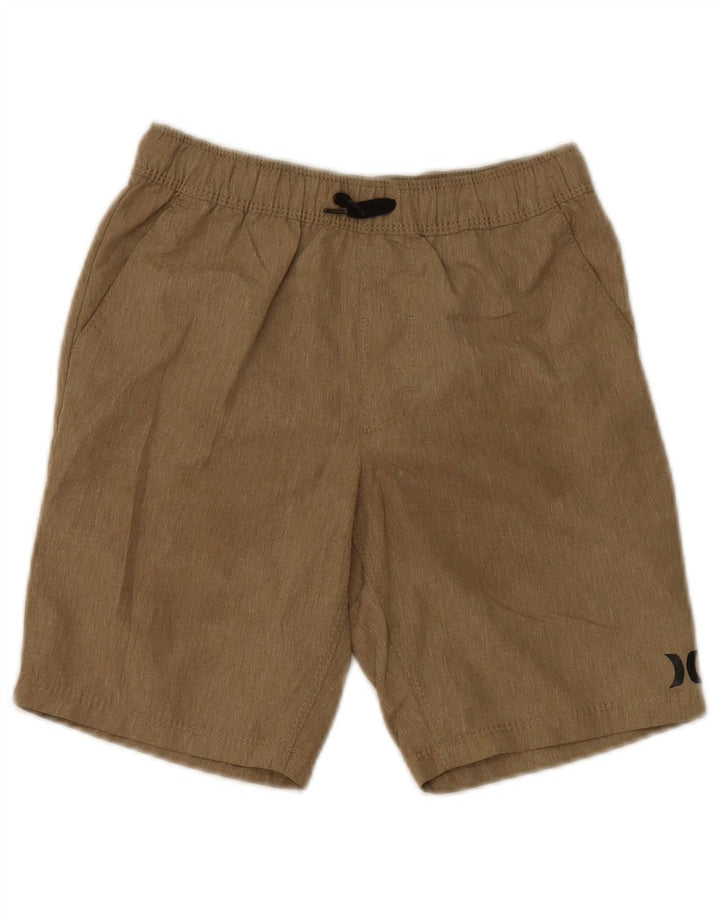 Pantaloncini sportivi da bambino Hurley 8-9 anni piccoli in poliestere marrone