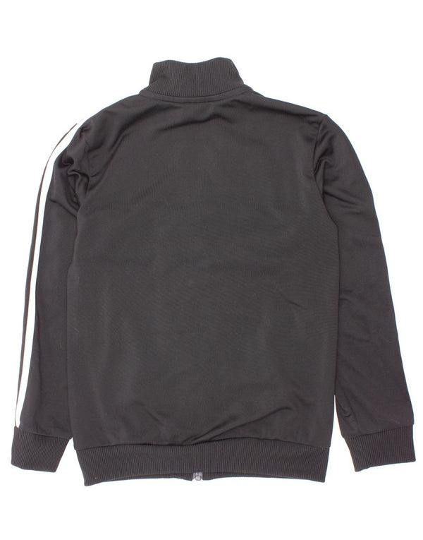 Giacca da tuta da ragazzo Adidas 7-8 anni in poliestere color block nero