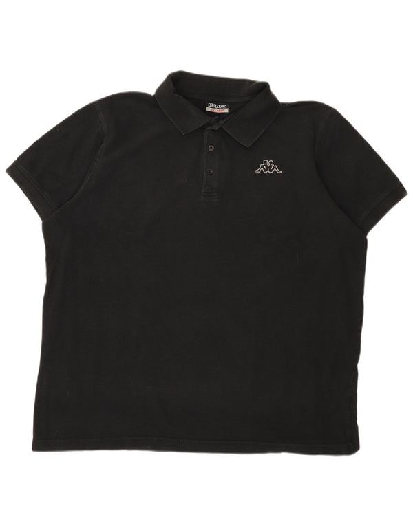 Polo da uomo KAPPA 2XL in cotone nero