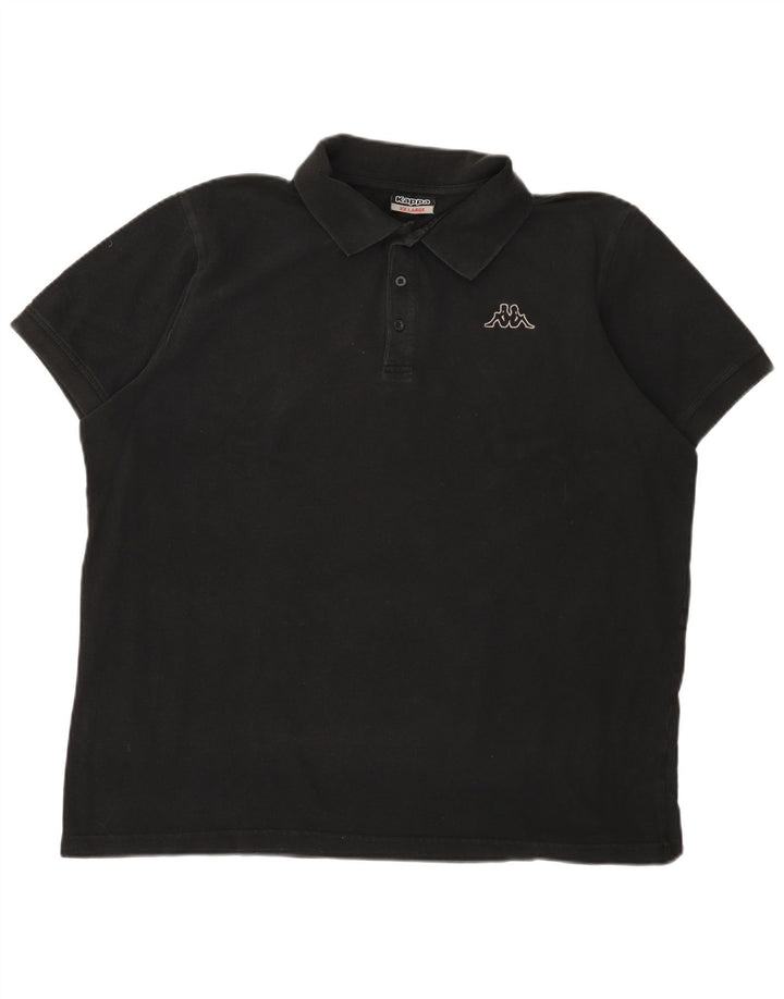 Polo da uomo KAPPA 2XL in cotone nero