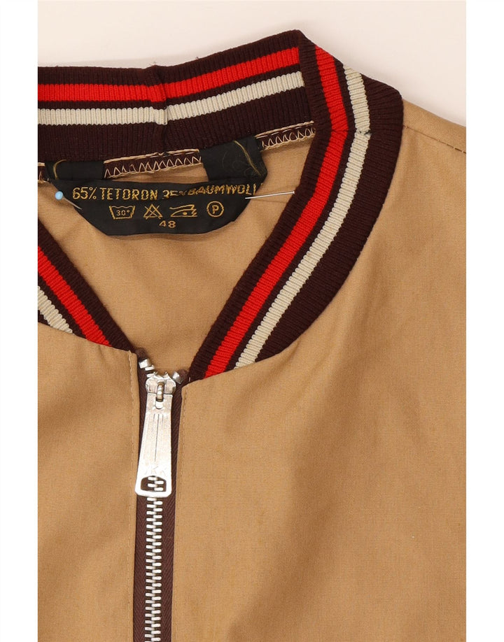 Giubbotto Bomber Uomo VINTAGE IT 48 Cotone Beige Medio
