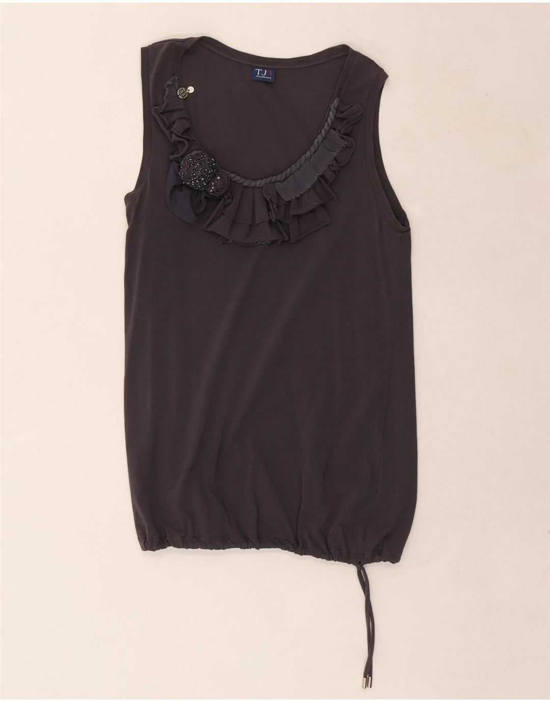 Camicetta senza maniche da donna Trussardi UK 10 Small Grigio
