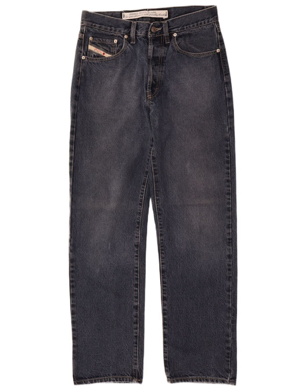 Jeans dritti da uomo Diesel W32 L32 in cotone blu navy