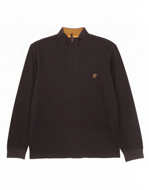 Timberland Uomo Earthkeepers Felpa con collo con zip Maglione 2XL Marrone