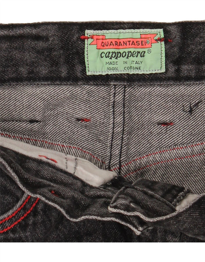 CAPPOPERA Womens High Waist Cropped Jeans W30 L25 Grey Cotton Vintage Cappopera and Second-Hand Cappopera from Messina Hembry 