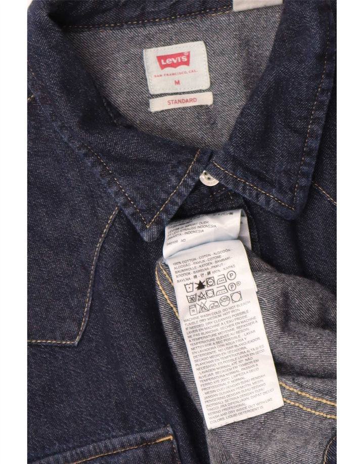 Camicia in denim vestibilità standard da uomo Levi's Blu medio classica
