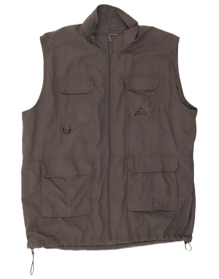 Gilet utility da uomo McKinley UK 44 2XL Poliammide grigio
