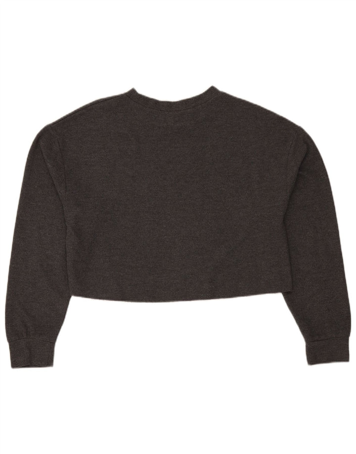 Top corto Zara Trafaluc da donna a maniche lunghe UK 14 Poliestere grigio medio