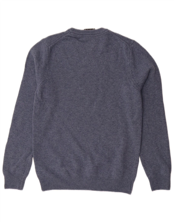 Lyle & Scott Maglione girocollo da uomo in lana blu XS