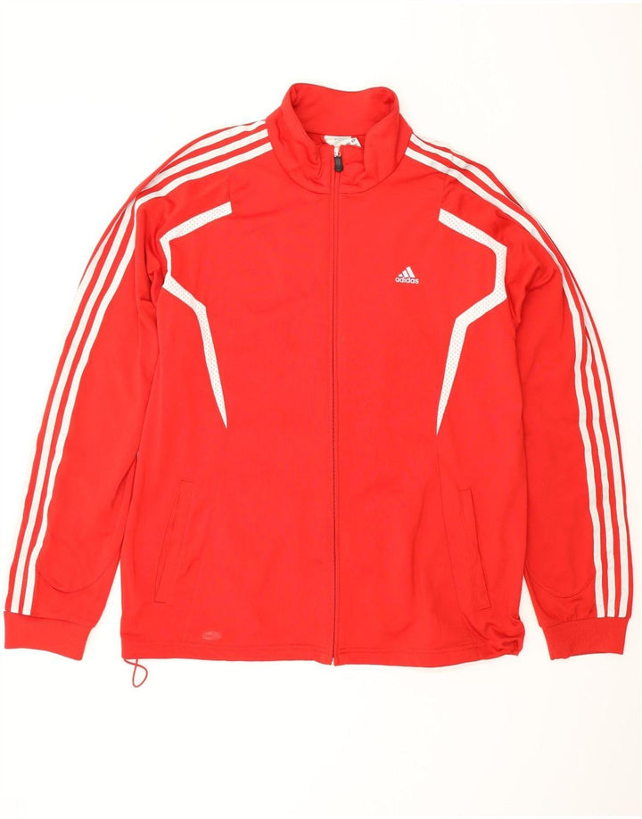 ADIDAS Giacca da uomo Climalite Top Jacket grande rossa in poliestere