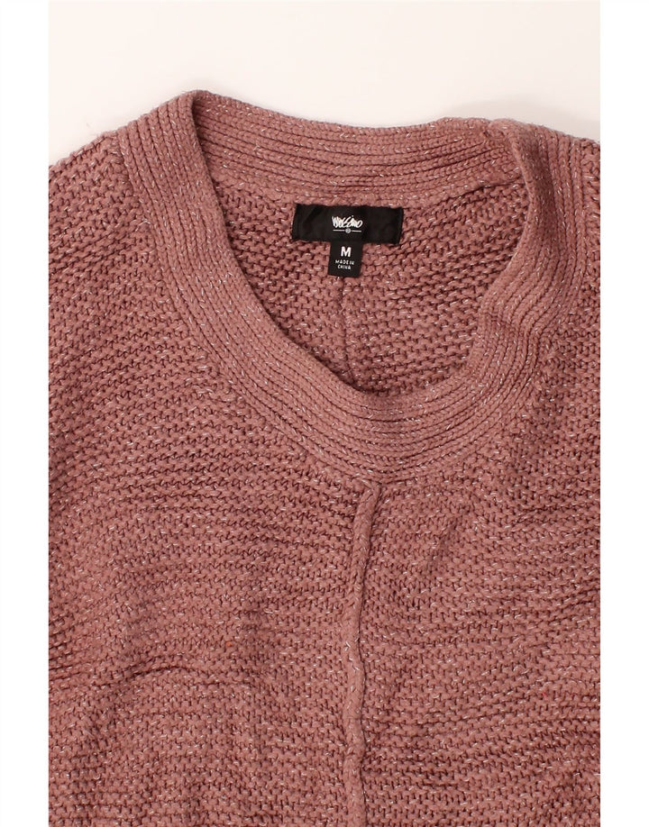 MOSSIMO Womens Batwing Boat Neck Jumper Sweater UK 14 Medium Pink Vintage Mossimo and Second-Hand Mossimo from Messina Hembry 