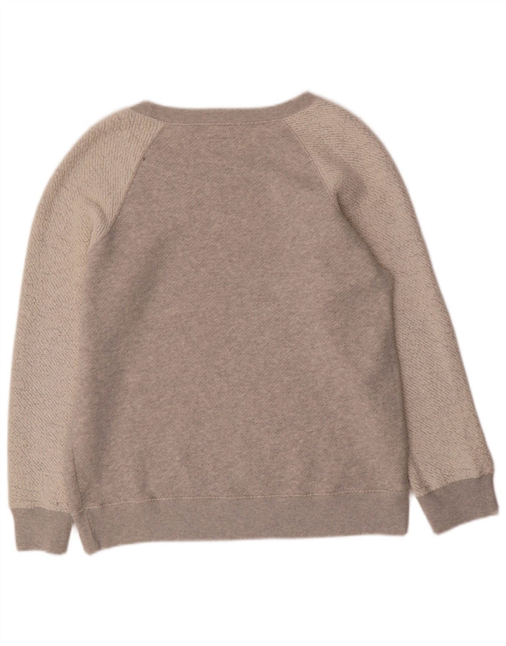 Felpa da uomo Jack Wills Maglione in cotone color block grigio medio