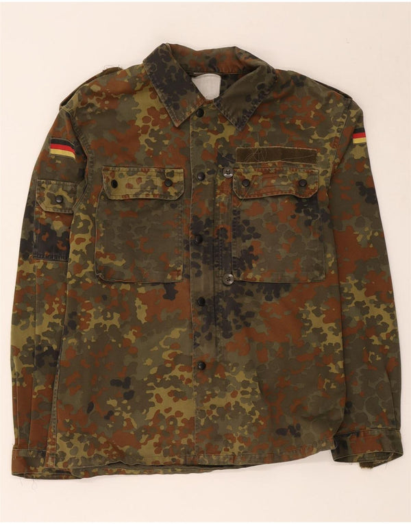 Giacca militare vintage da uomo UK 38 mimetica kaki media