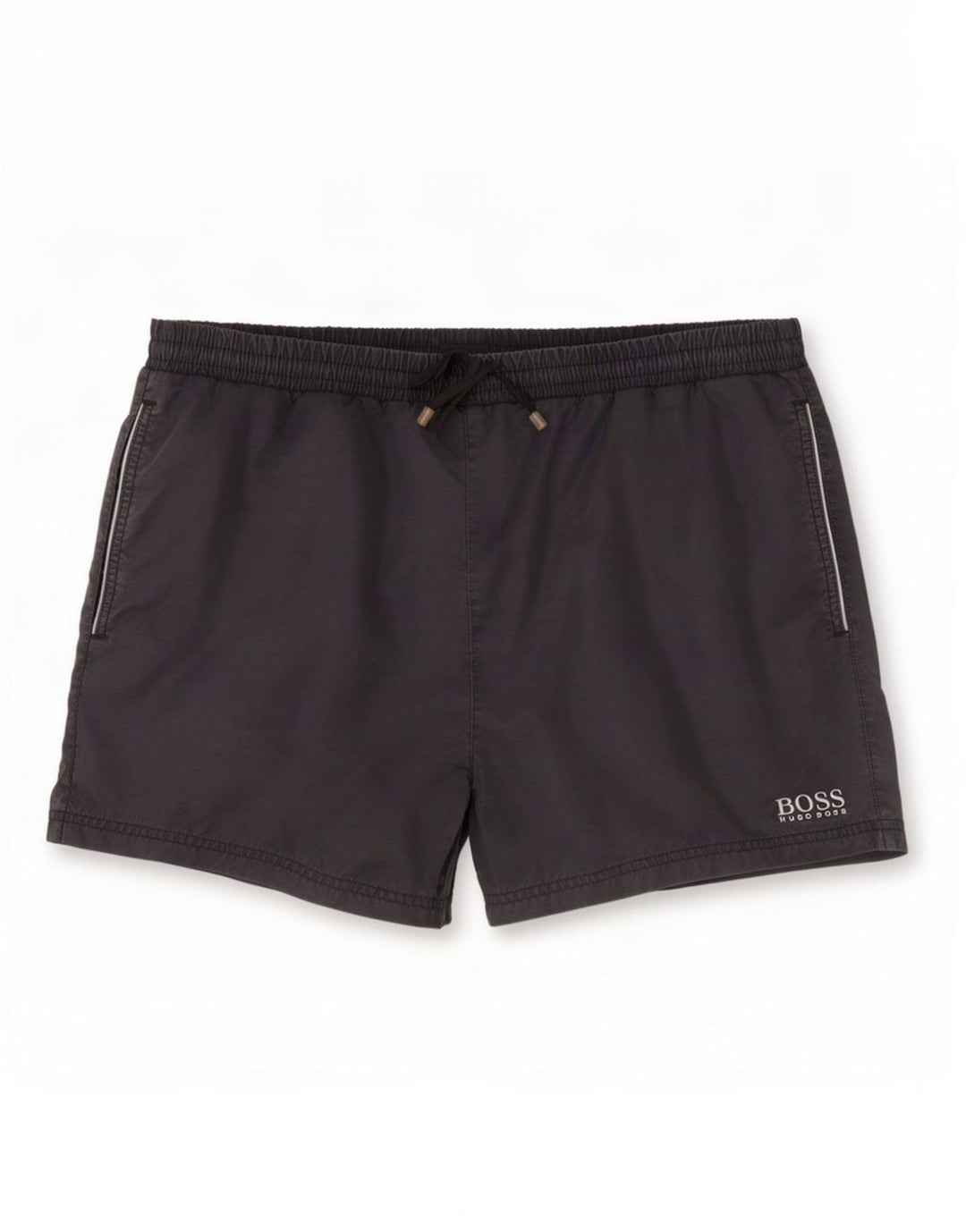 Pantaloncini da bagno da uomo Hugo Boss grandi neri