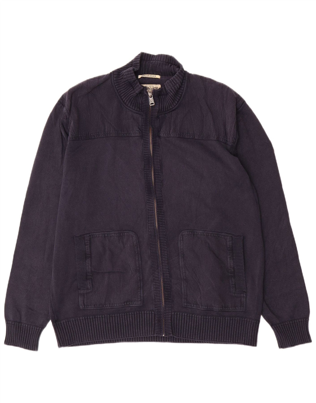 Maglione cardigan con zip intera da uomo Marlboro Classics 2XL Blu navy