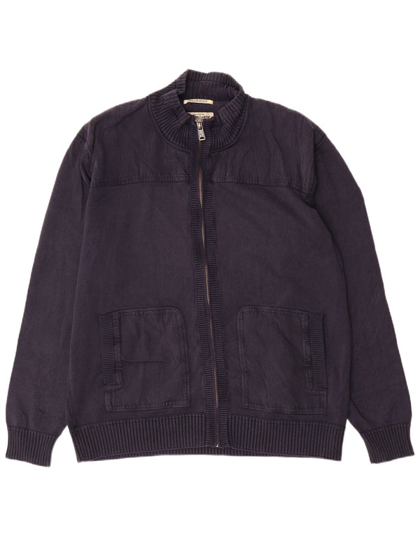 Maglione cardigan con zip intera da uomo Marlboro Classics 2XL Blu navy