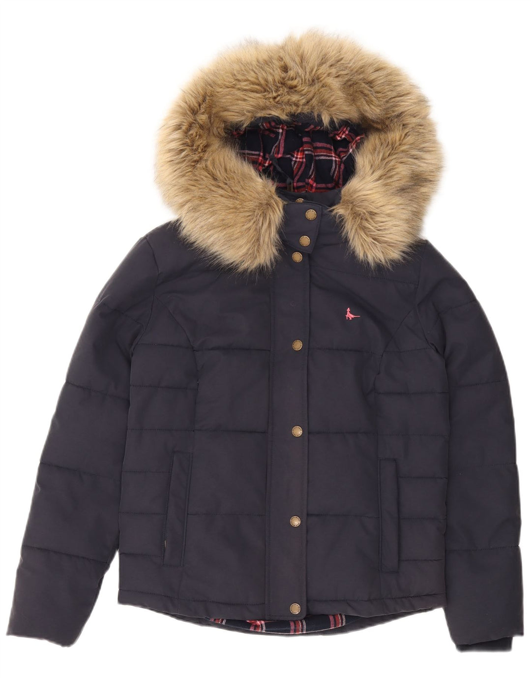 Giacca imbottita con cappuccio da donna Jack Wills UK 8 Small Blu Navy
