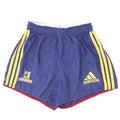 Pantaloncini sportivi Adidas da ragazzo con grafica 9-10 anni piccoli in poliestere blu navy