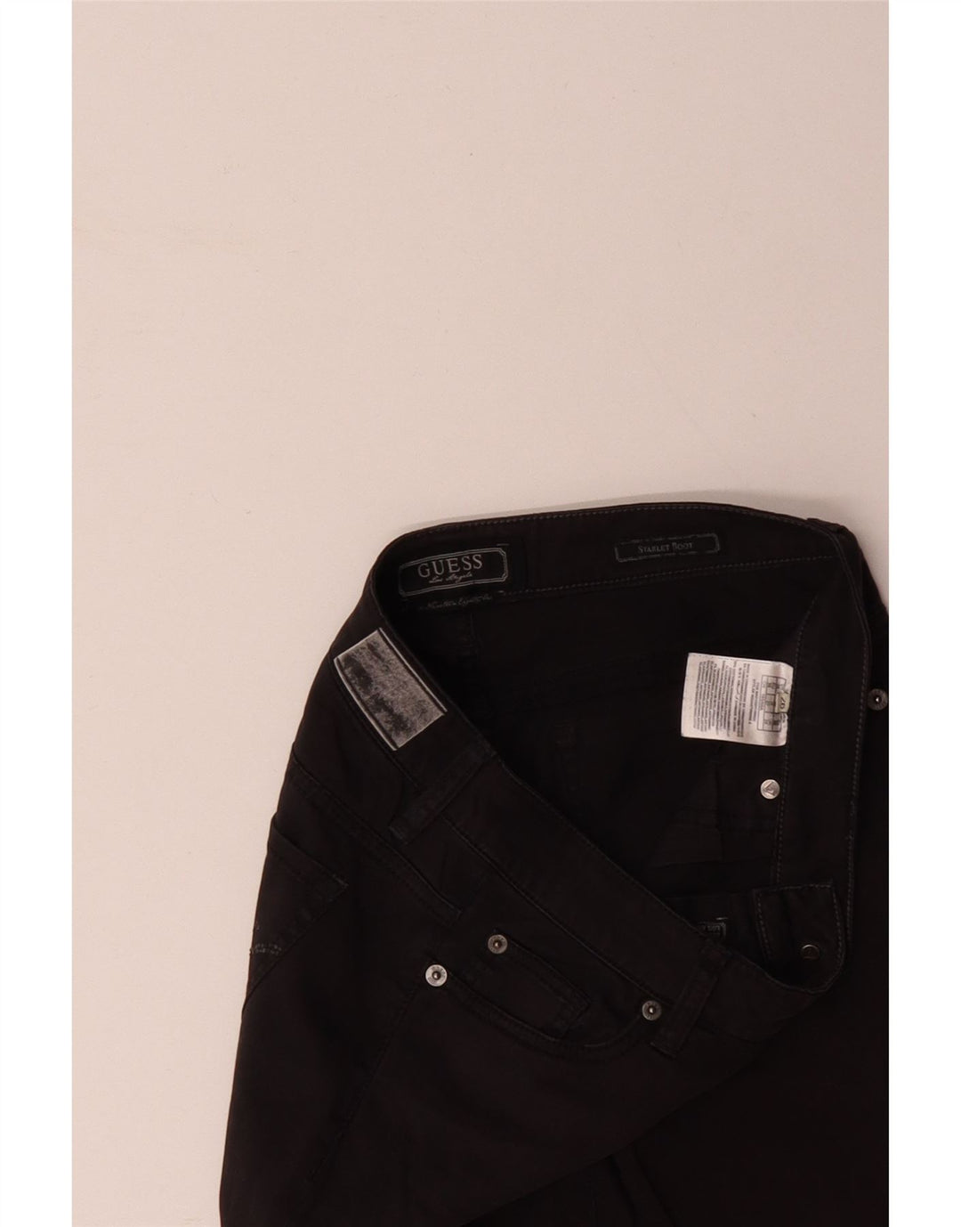 Jeans GUESS Starlet Bootcut da donna W28 L30 cotone nero