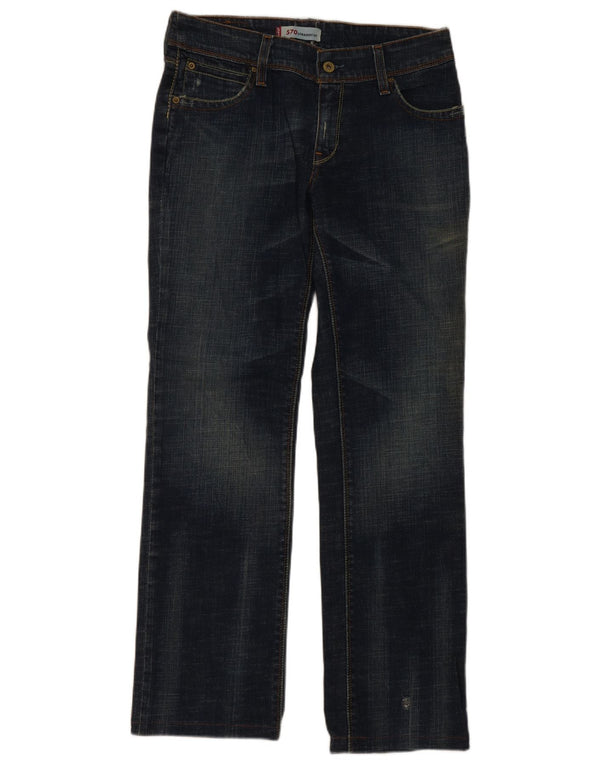 Jeans dritti 570 da donna Levi's W32 L29 cotone blu navy