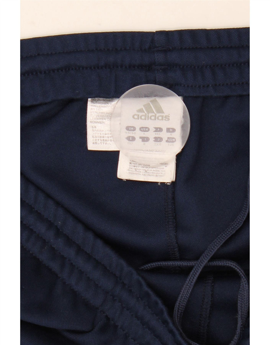 Pantaloni da tuta da uomo Adidas UK 44/46 Large Blu Navy Poliestere