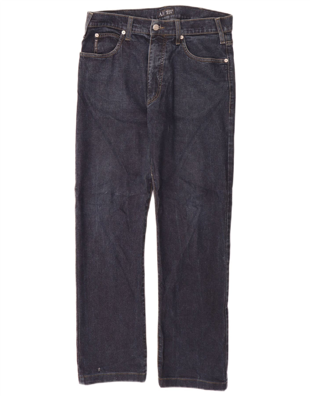 Jeans dritti da uomo Armani W32 L30 in cotone blu