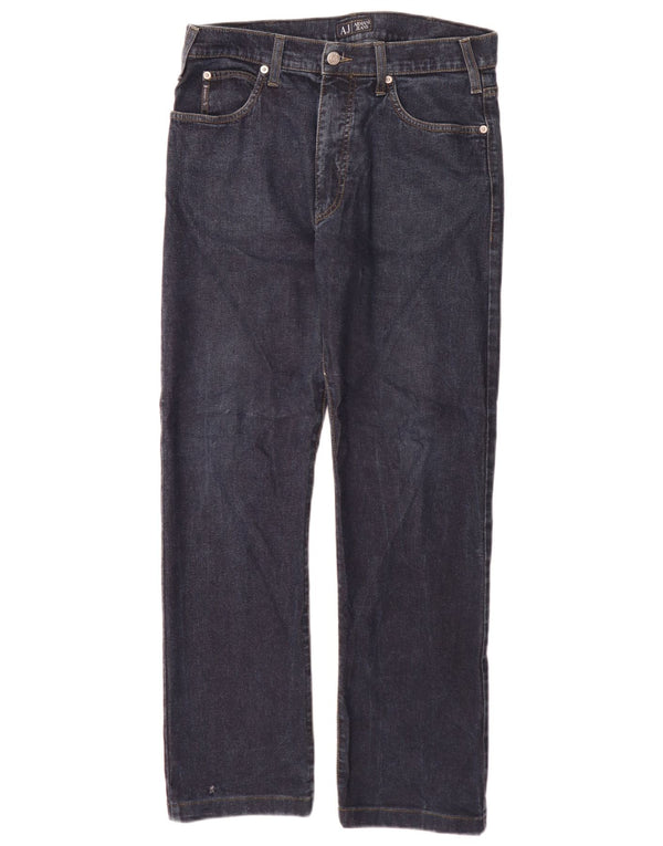 Jeans dritti da uomo Armani W32 L30 in cotone blu