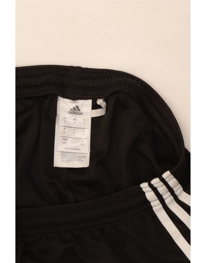 Pantaloncini sportivi Adidas Climalite da uomo grandi in poliestere nero