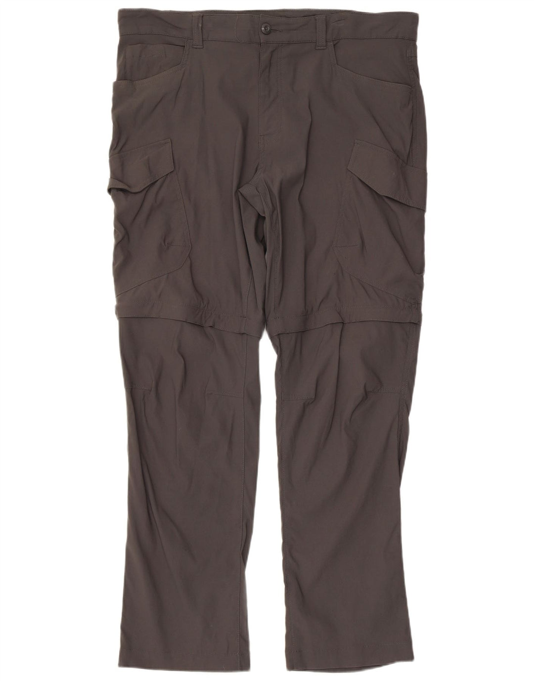 Pantaloni cargo dritti da uomo EDDIE BAUER W36 L32 nylon grigio