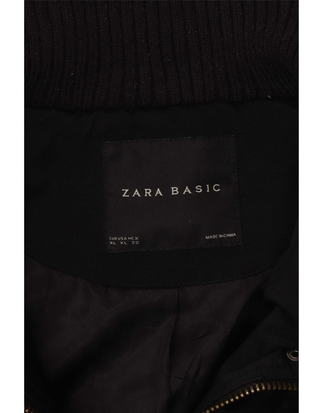 Giacca imbottita da donna Zara UK 18 XL nera