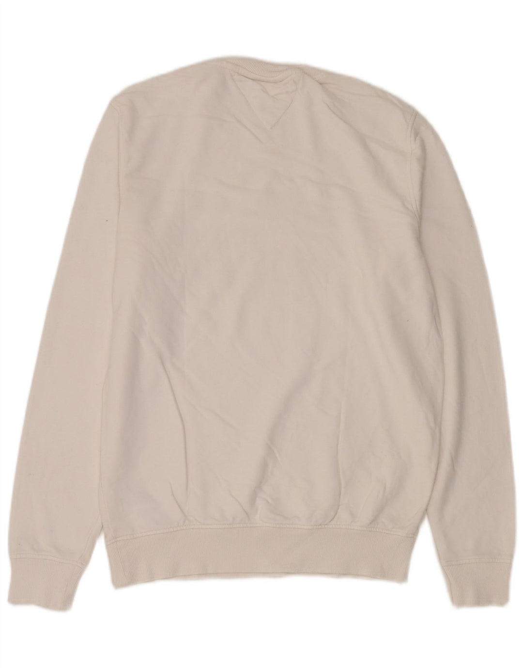 Felpa grafica da uomo Tommy Hilfiger Maglione cotone bianco medio