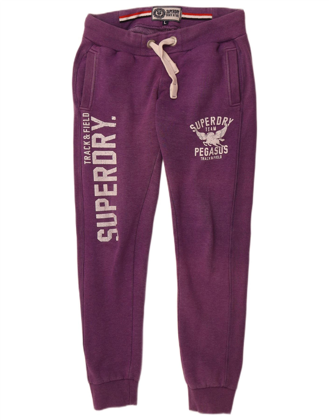 Pantaloni da tuta da donna Pegasus SUPERDRY Joggers UK 16 Large Viola