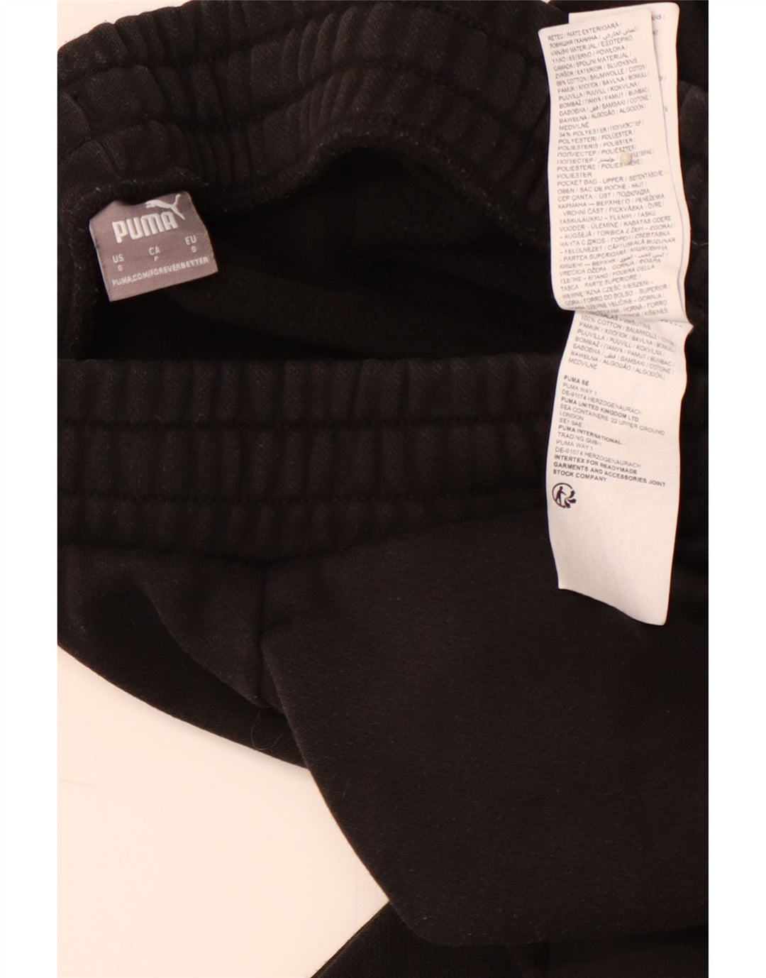 Pantaloni da tuta da uomo PUMA piccoli in cotone nero