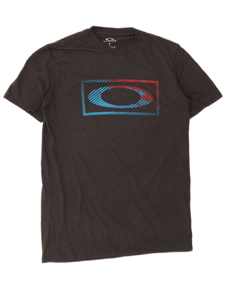 T-shirt grafica da uomo con vestibilità regolare Oakley, piccola, nera