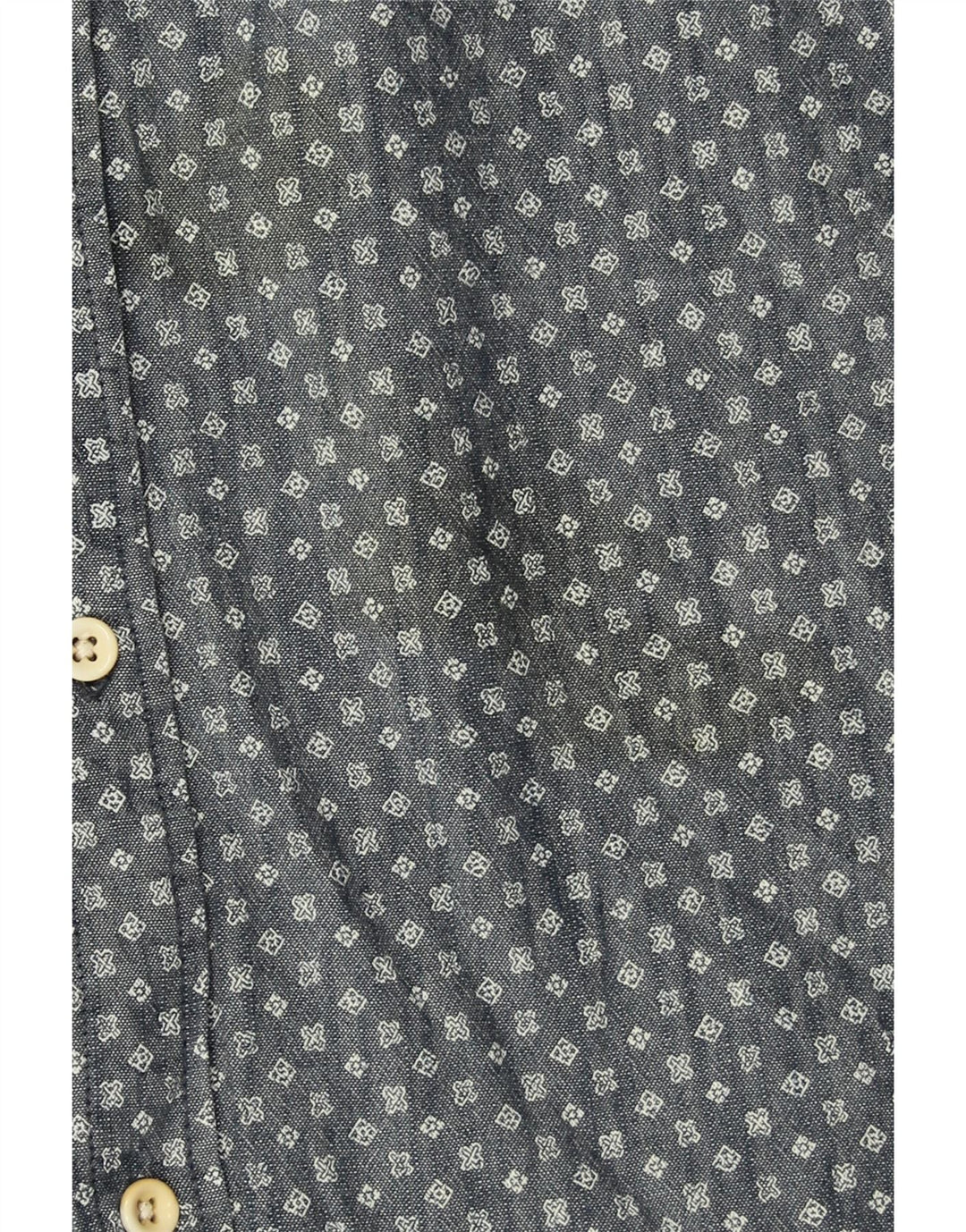 Camicia moderna da uomo QUIKSILVER XL in cotone maculato blu navy