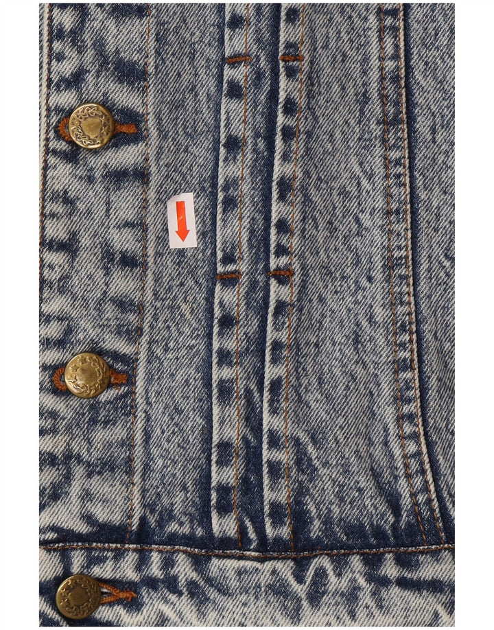POLARIS Mens Denim Jacket UK 40 Large Blue Cotton