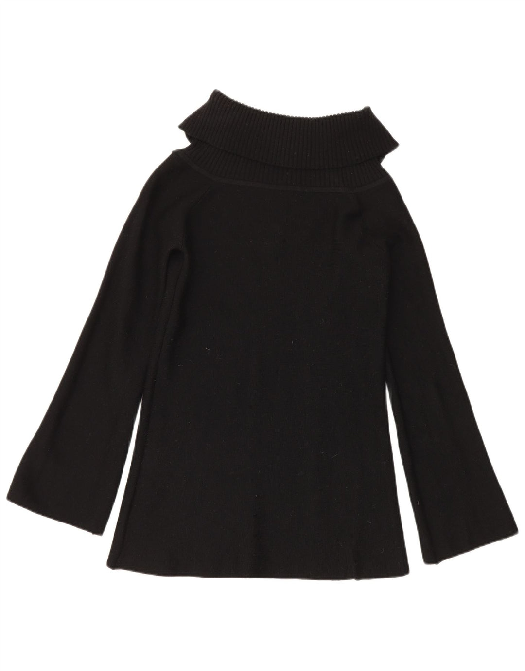 Luisa Spagnoli maglione maglione da donna con collo alto UK 10 piccolo nero