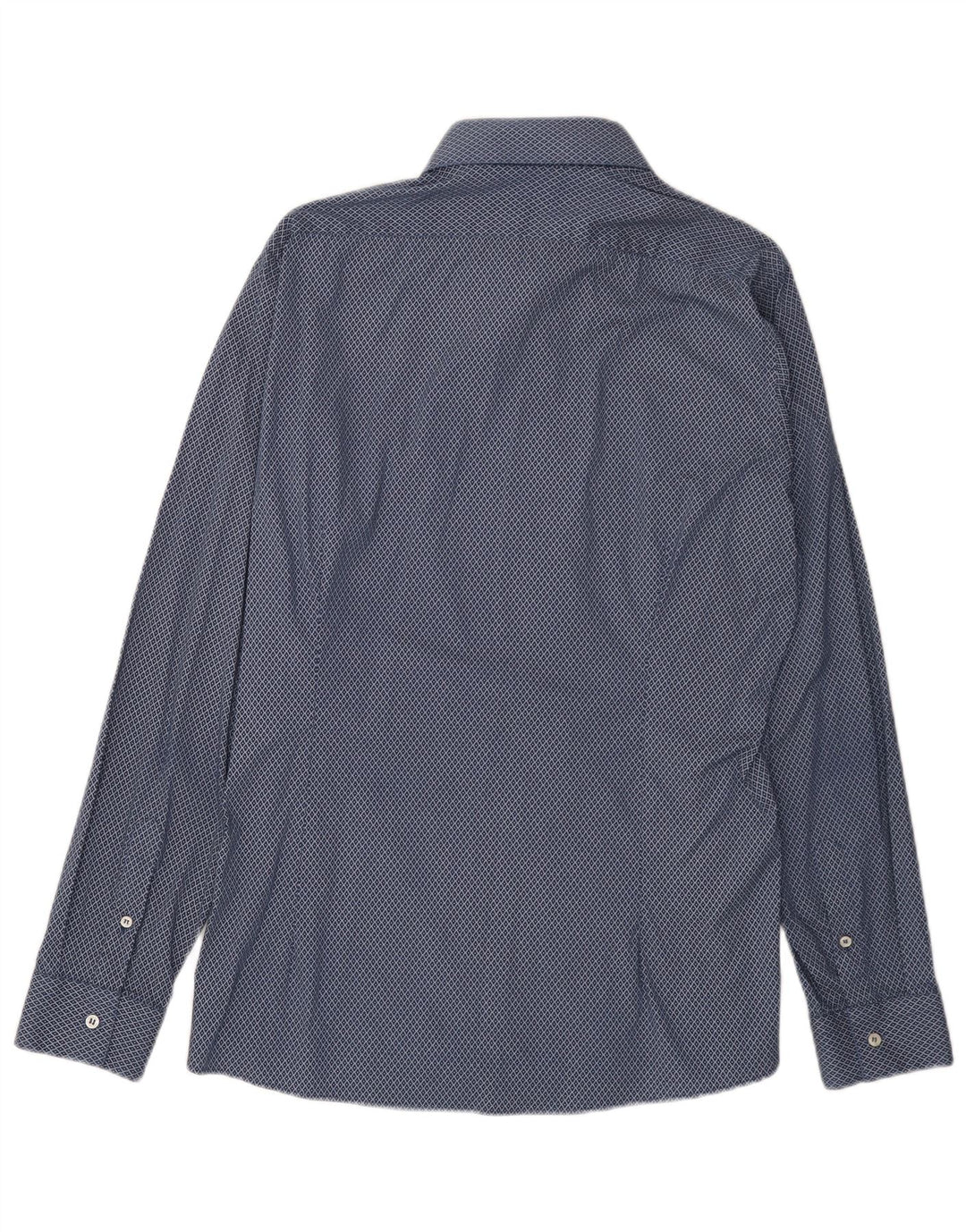 Camicia da uomo Ungaro Taglia 17 43 XL Blu navy geometrico