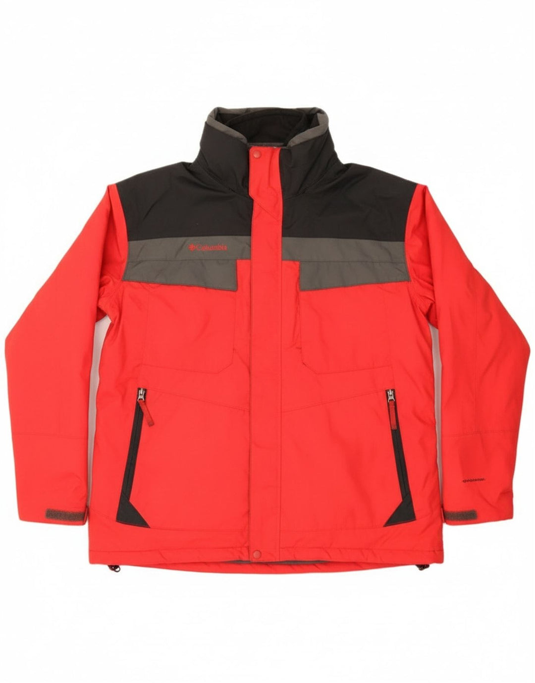 Giacca a vento Columbia Interchange da uomo UK 42 XL Blocco colore rosso