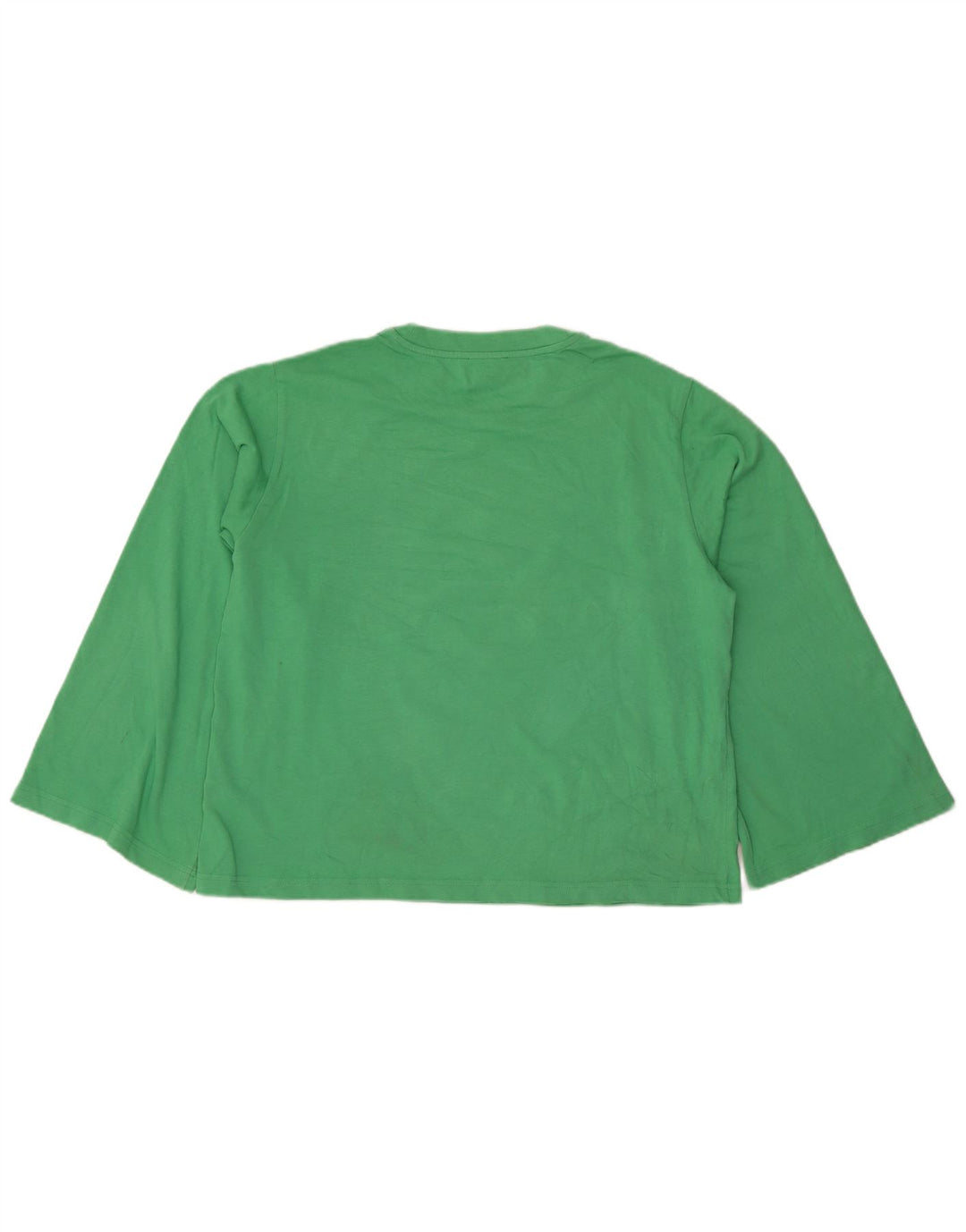 Cos Top da donna a maniche lunghe UK 14 Cotone verde medio