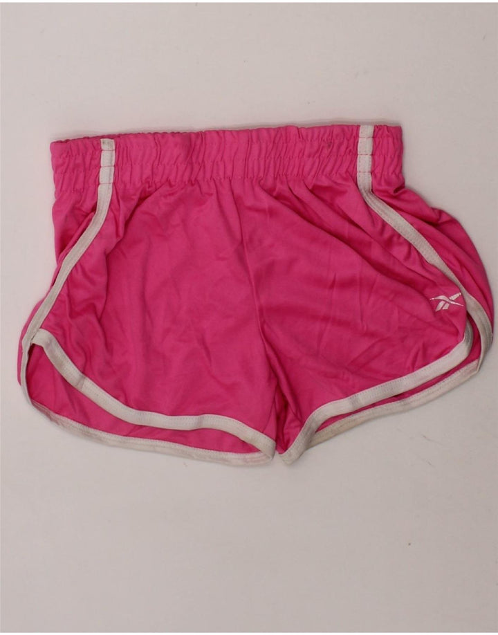 REEBOK Girls Sport Shorts 6-7 Years  Pink Polyester Vintage Reebok and Second-Hand Reebok from Messina Hembry 