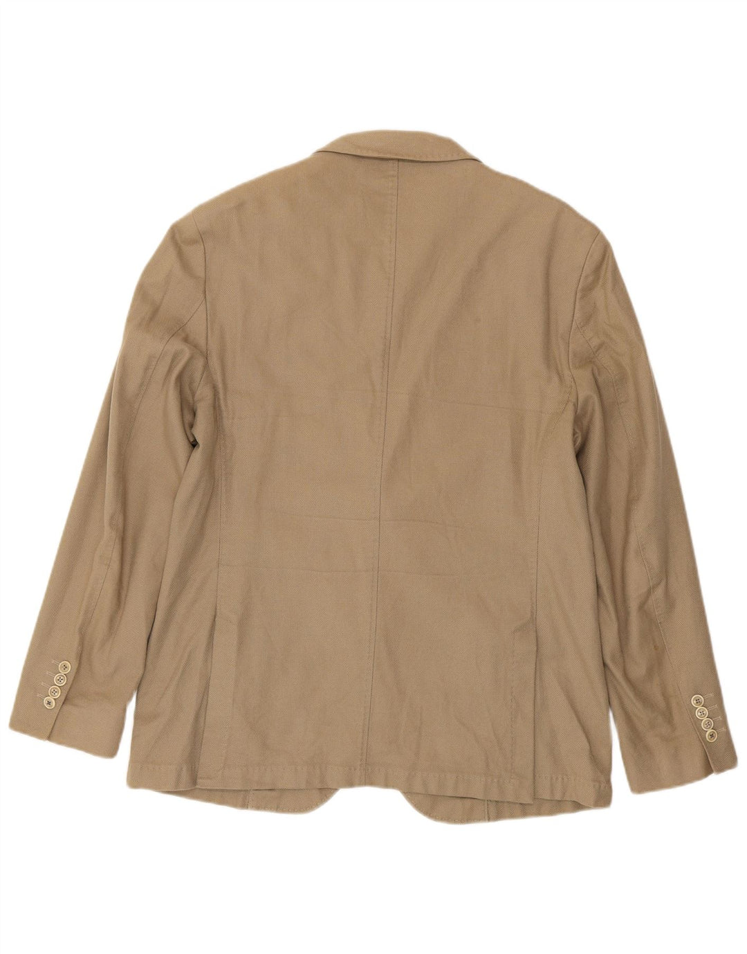 Giacca blazer da uomo a 2 bottoni Massimo Dutti EU 58 2XL Cotone beige