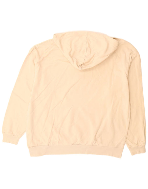 ASOS - Maglione con cappuccio grafico da uomo, grande, in cotone beige