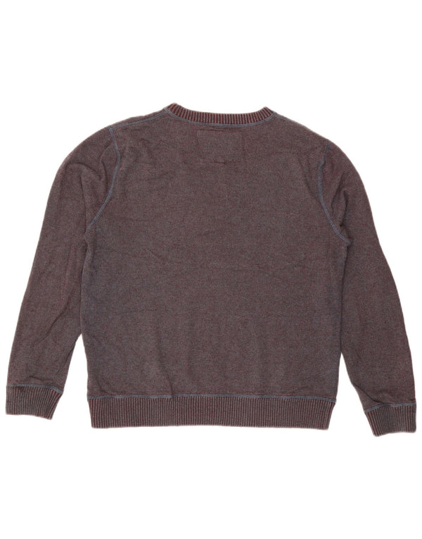 Felpa da uomo Quiksilver Maglione in cotone bordeaux medio