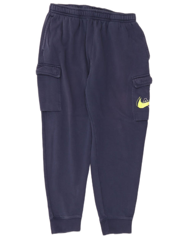 Pantaloni da tuta Nike Graphic Cargo da uomo, Joggers XL, cotone blu navy