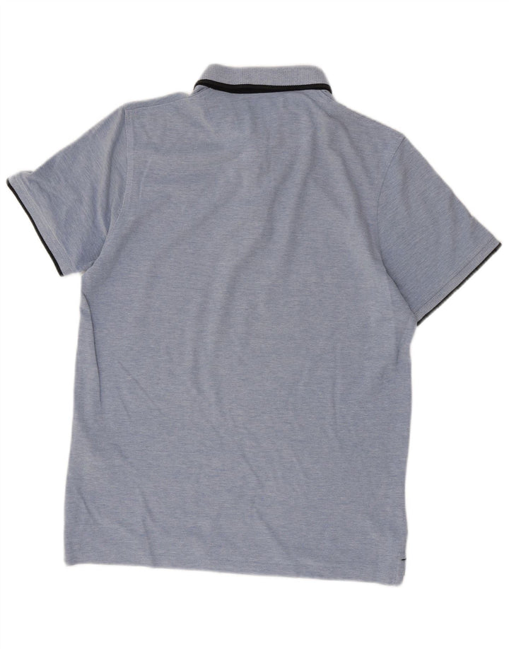 Polo da uomo Jack & Jones grande in cotone blu