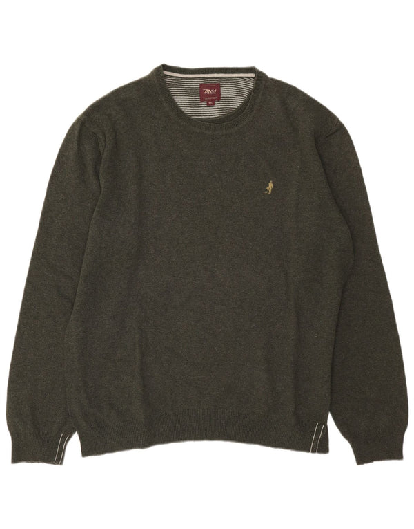 Maglione maglione girocollo da uomo Marlboro Classics 2XL lana verde