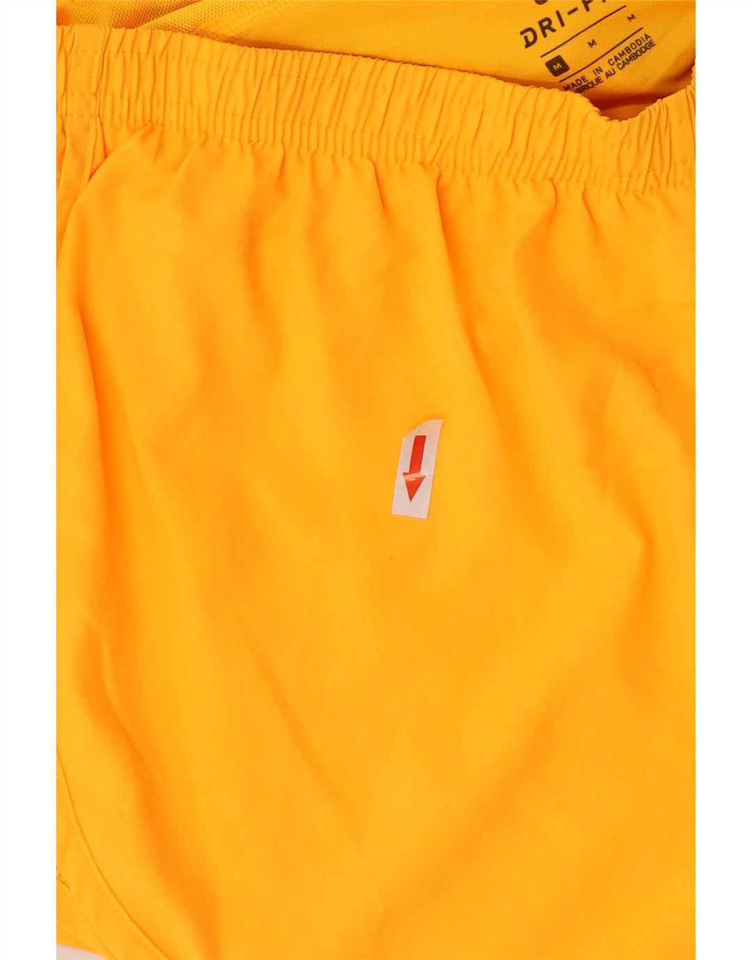 Pantaloncini sportivi Nike da donna Dri Fit UK 14 poliestere arancione medio